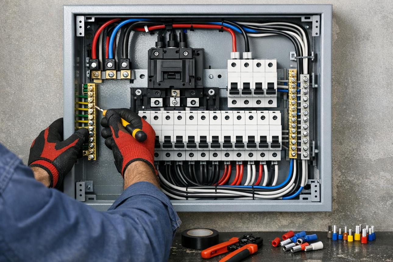 Elektrik panosu montaj ve kablolama çalışması